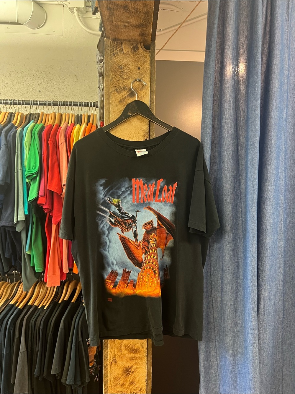 Vintage Meatloaf Black Graphic T-shirt
